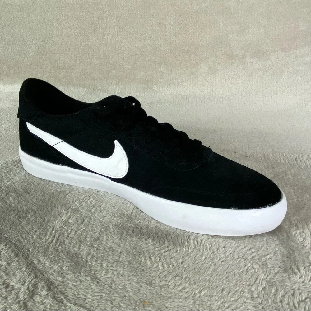 Nike SB Heritage Vulc Mens Sneakers‎ Shoes Size 9 Black White Suede NEW